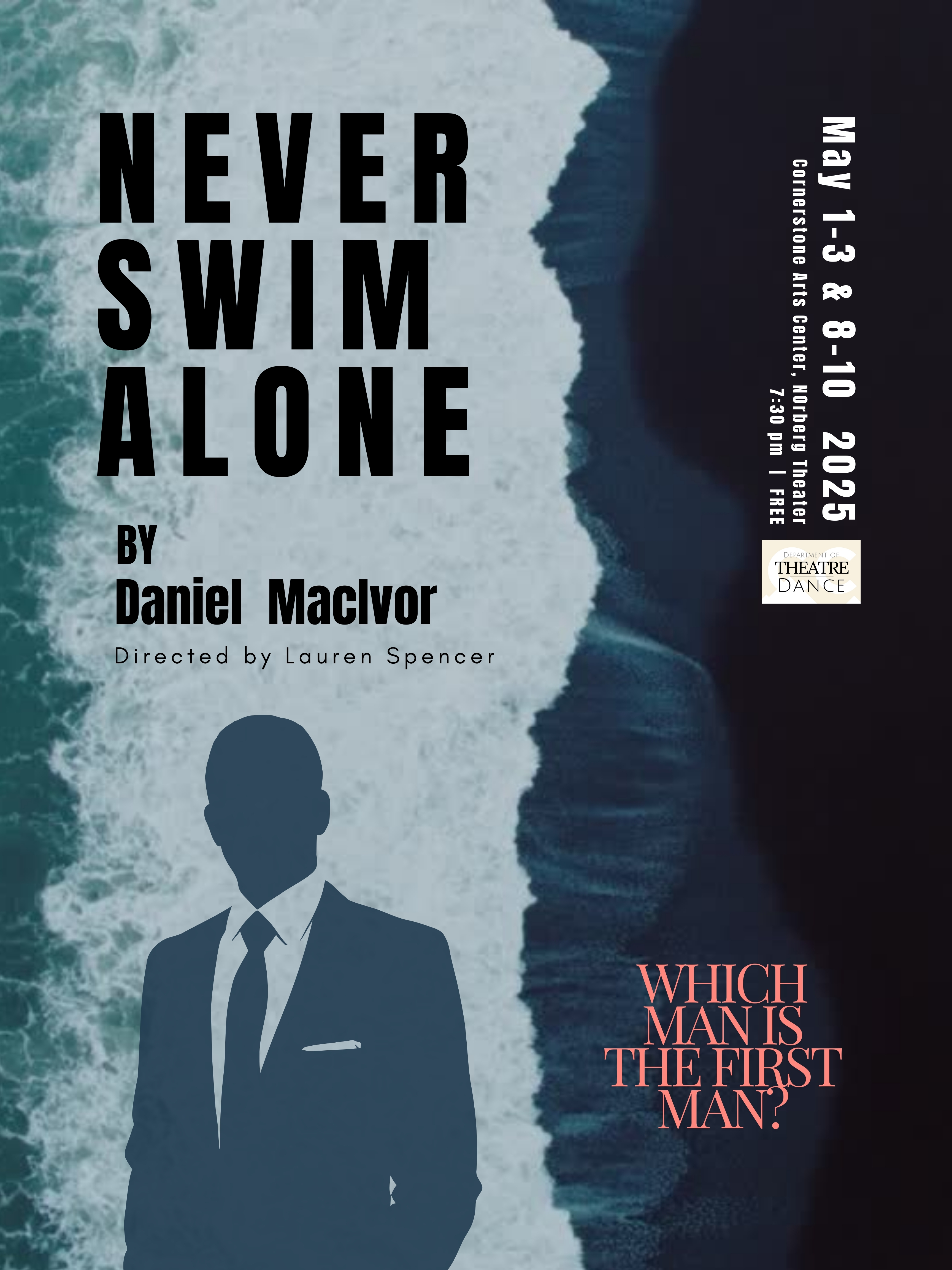 Never Swim Alone Informational Poster